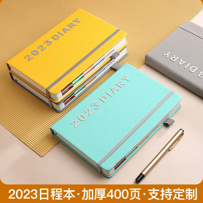 2023 Schedule Book Time Management Efficiency Life Stereoscopic Word Notebook Yearbook This Week Plan Book school planner