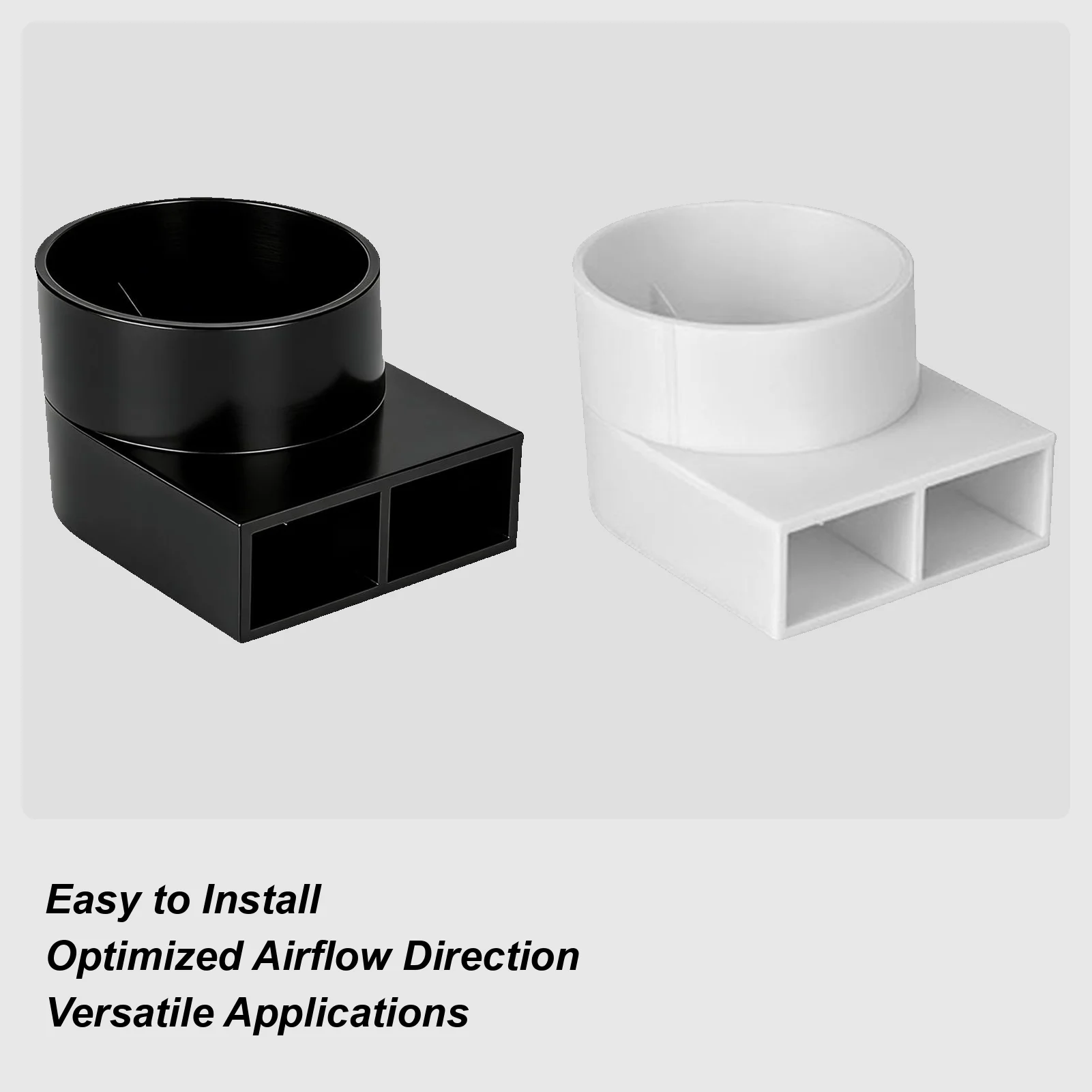 

RV Heating And Ventilation Outlet Deflector Adapter Heating Air Deflector Guide Directional Cover RV Furnace Airflow Redirector