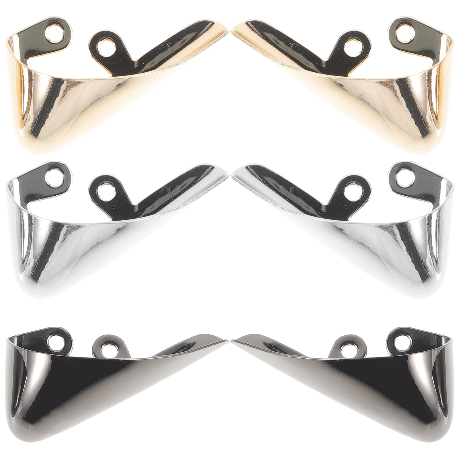 

3 Pairs Heels High to Protect The Head Tips for Shoes Invisible Protector Iron Toe Covers Pointed Protectors