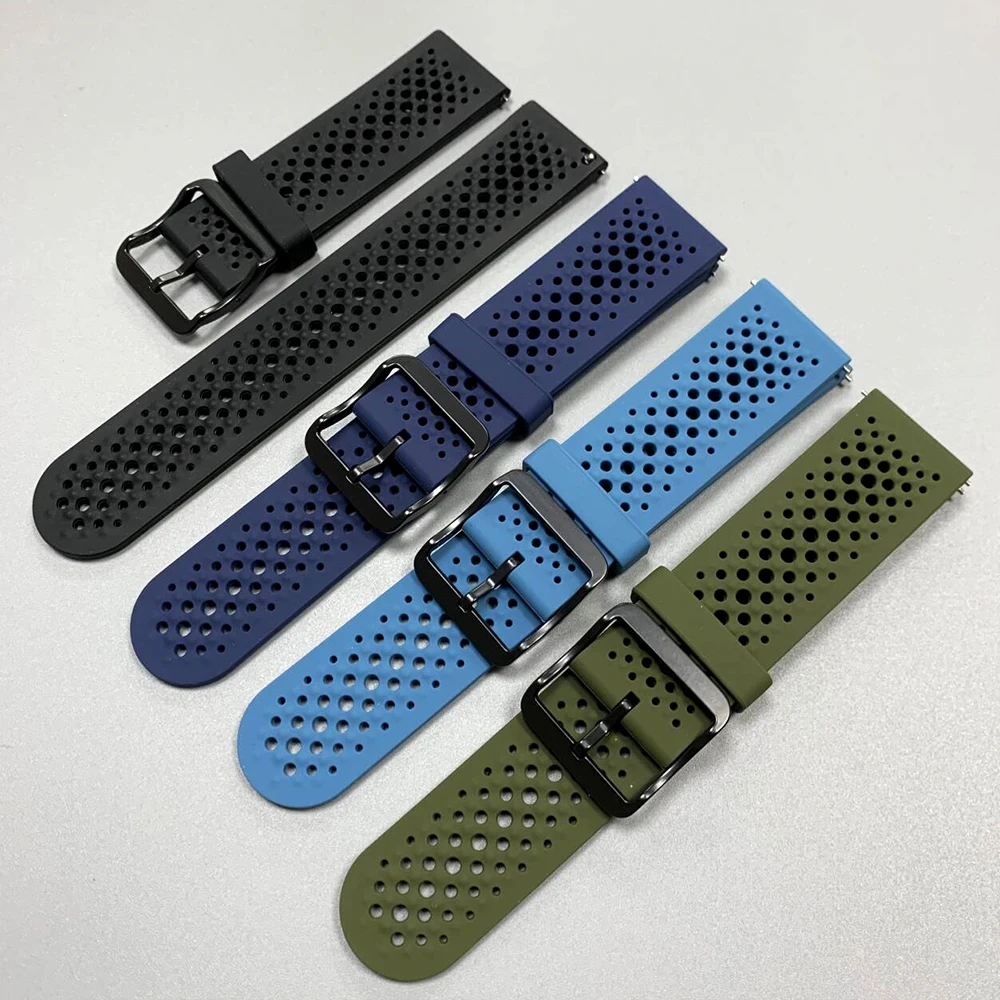 22mm Silicone Soft Strap For COROS PACE 4 Breathable Band For COROS APEX 4 42mm 2 Pro 46mm/PACE Pro 3 Sports Bracelet Watchbands image 2