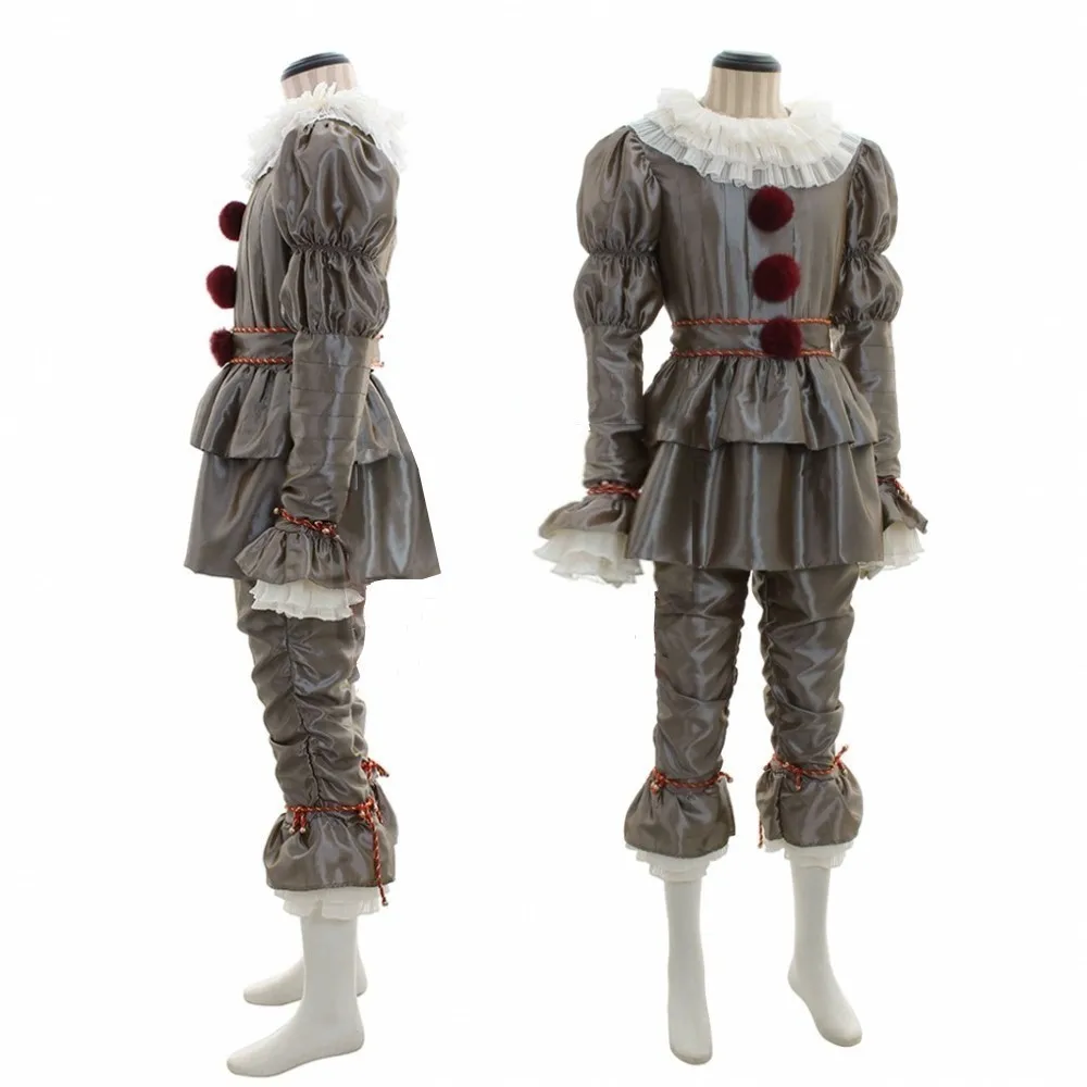 2026 New IT Pennywise Cosplay Costume – Men's Horror Stage Performance Outfit for Halloween (Stephen King) view 5