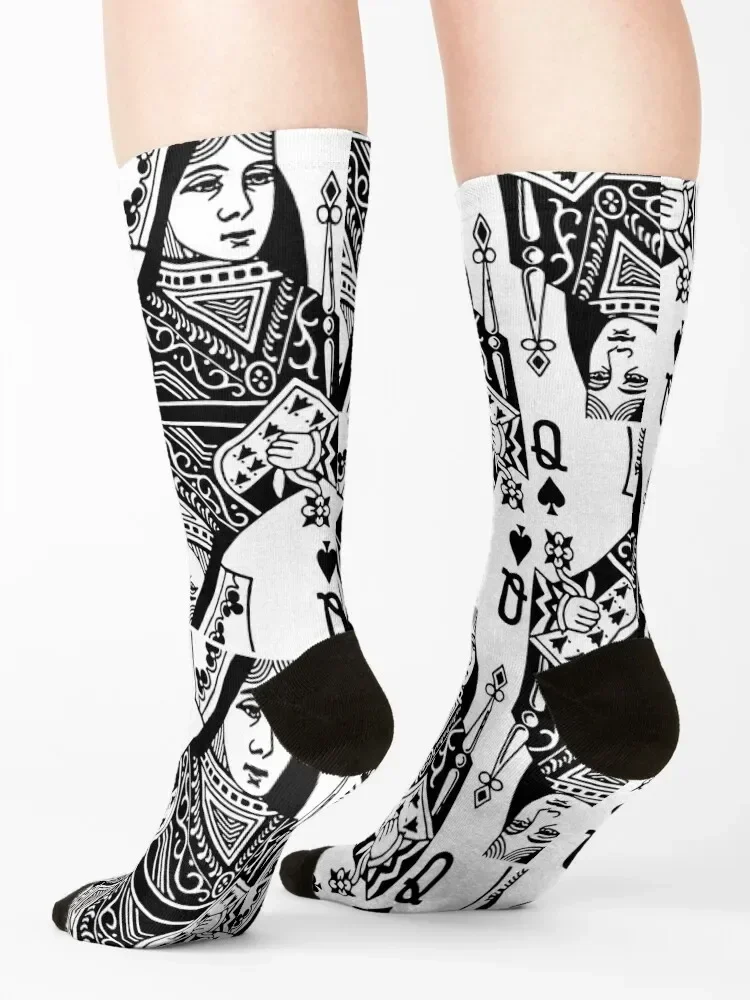 Queen of Spades Socks happy gift Lots aesthetic Ladies Socks Men's