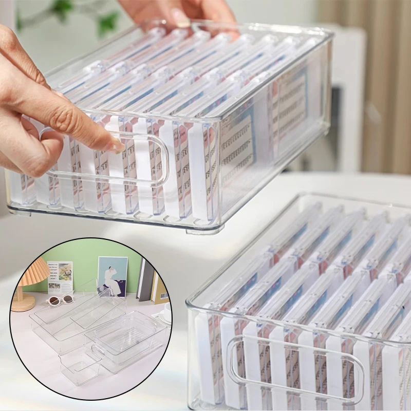 Transparent Multi Size False Eyelash Storage Box For Eyelash Extension Tool Organizer Lash Lift Accessories Desk Office Storage