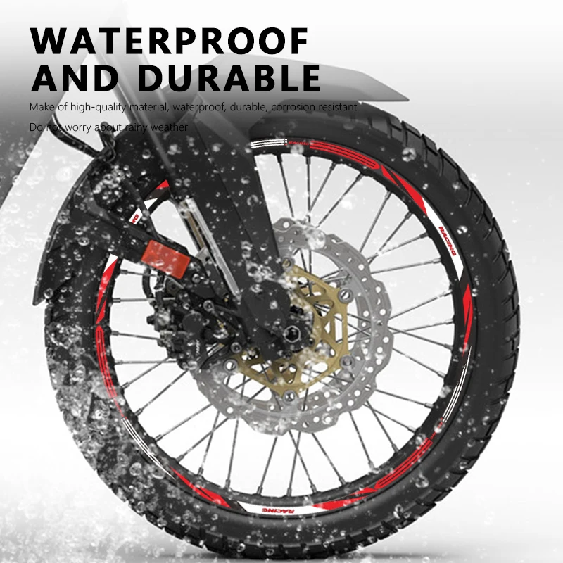 Pegatina para rueda de motocicleta, cinta para llanta de 21 y 18 pulgadas, calcomanía impermeable para Honda Transalp XL 750 2023 Transalp XL750,