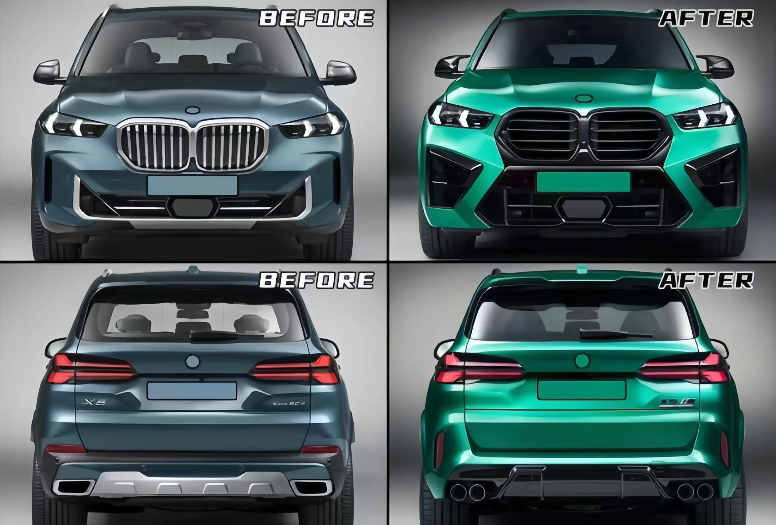 Clrak AutomobileFor Body Kit X5 G05/18 (2023+) طقم الجسم X5M المحدث #3