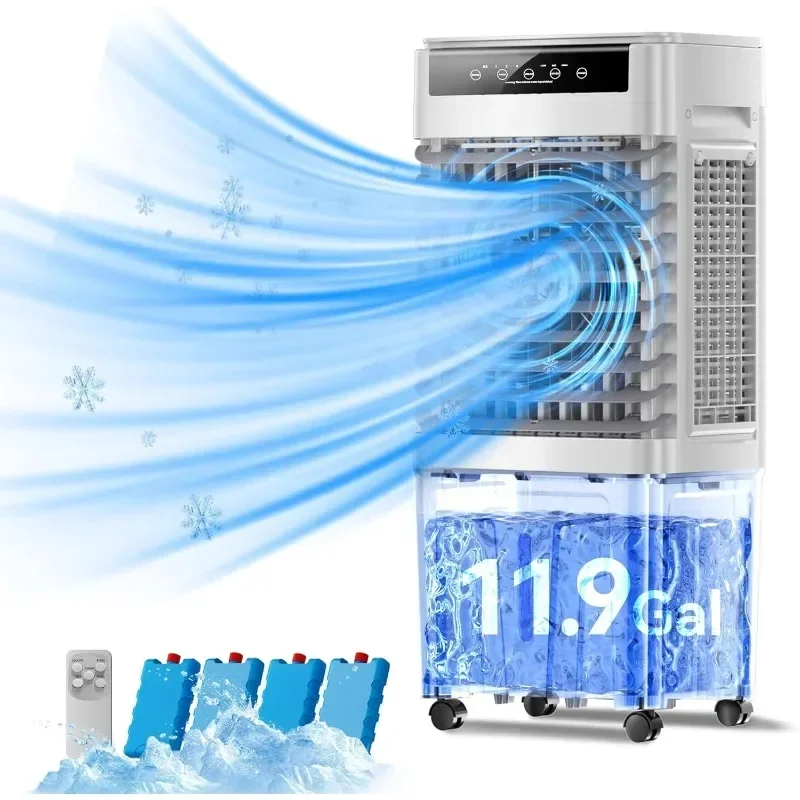 Evaporative Air Cooler with Water Tank Remote Control and Touch Control  Suitable for Outdoor and Indoor Use