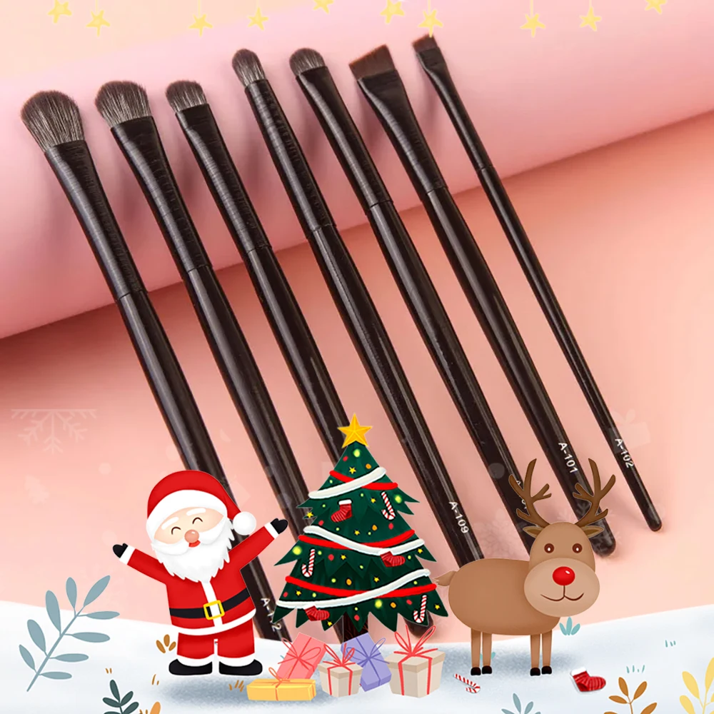 Christmas gifts Natural Material Professional Makeup Brush Set Eye Shadow Powder Foundation Blush Contour Shadow Beauty Tool