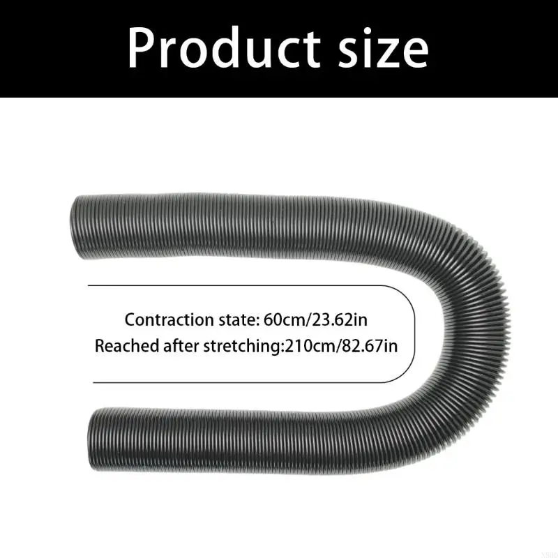 Manguera estiramiento vacío industrial tectide, 60-210 40% área limpia, eva negra para aplicaciones n58d