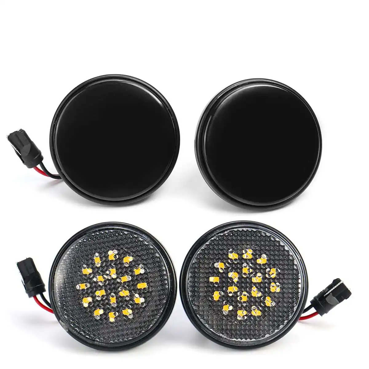 2pcs LED Side Marker Lights Turn Signal Light Side Repeater Lamp 12V Panel Lamp Blinker for Mazda MX-5 Mk1 Mk2 Mk3