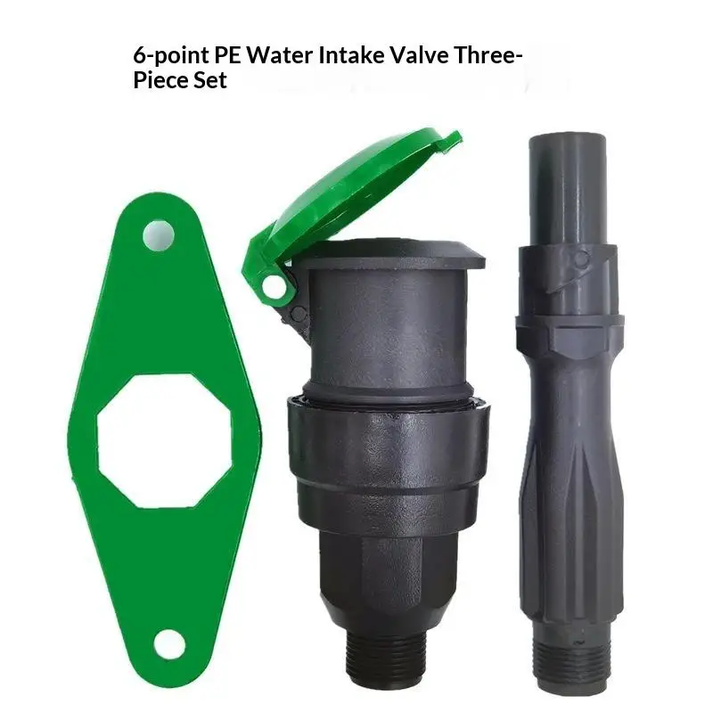 3/4 IN PE Water Valve Water Saving Leak Proof Durable 1/2/3PCS Set for Garden Yard Irrigation System