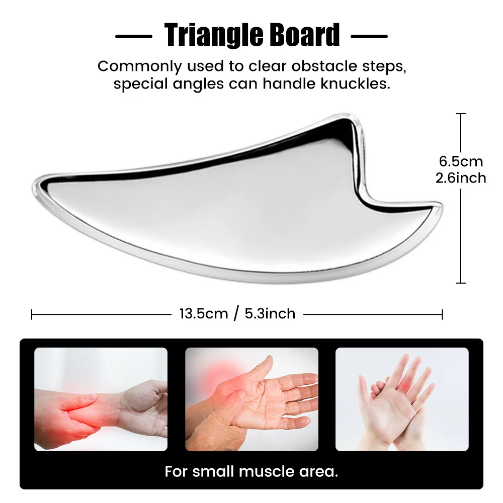 Stainless Steel for IASTM Therapy Massage Tool Tissue Fascia Recovery Muscle Mssager Guasha Scraping Gua Sha Board Scraper Relax