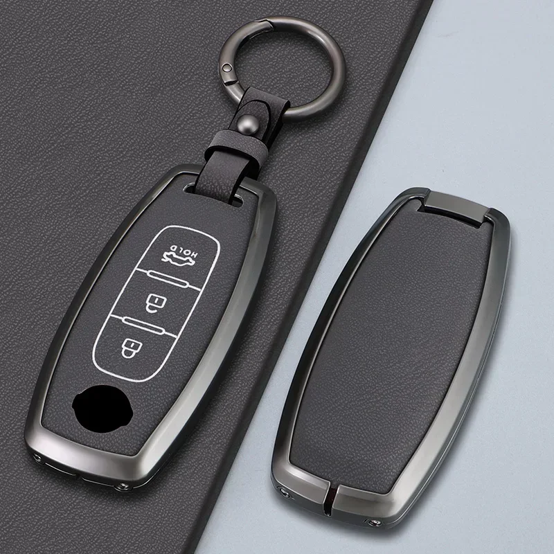 

For Nissan X-trail T33 Kicks Qashqai J12 Juke Teana Altima Ariya Zinc Alloy Car Key Case Holder Key Cover Accessories 2023 2022