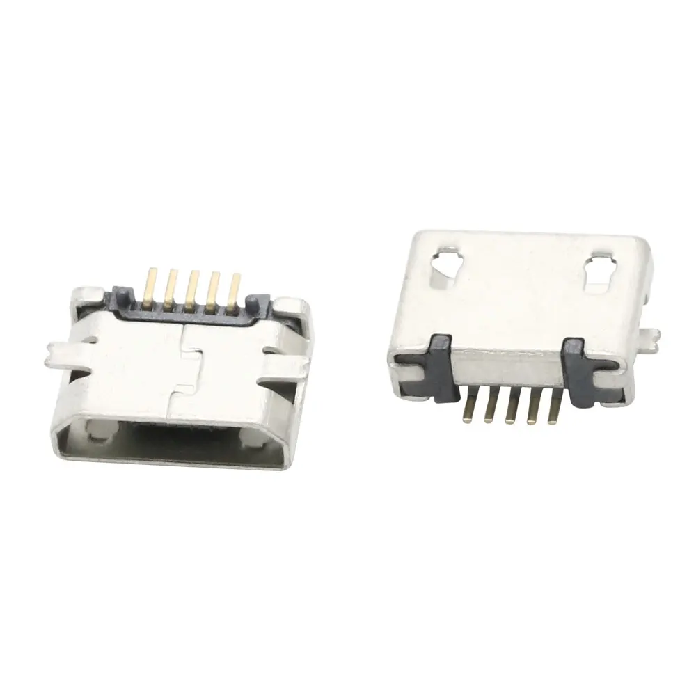 Złącze Micro USB 2Pin 5Pin Jack żeńskie DIP SMD do telefonów, tabletów, głośników itp. Port ładowania Gniazdo zasilania v8 Wtyczka danych — zdjęcie 4