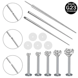 AOEDEJ 14/16/18G G23 Titan Piercing Pin Kegel Körper Piercings Kegel für Threadless, Externe Gewinde Schmuck Lip Helix Ohrring