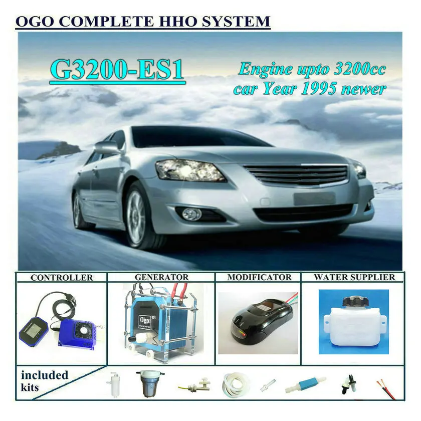 OGO Complete HHO system G3200-ES1 Smart PWM CHIP UPTO 3200CC