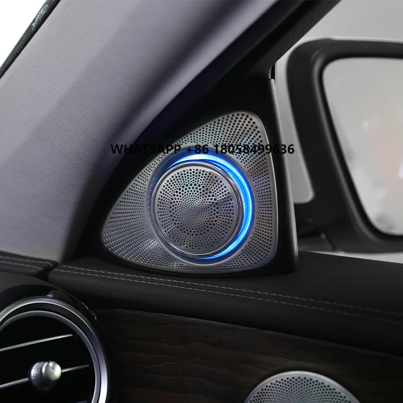 

3d Rotary Treble Tweeter Speakers With Ambient Lights for Mercedes Benz C-class W205 809 2019-2020 With 64 Colors