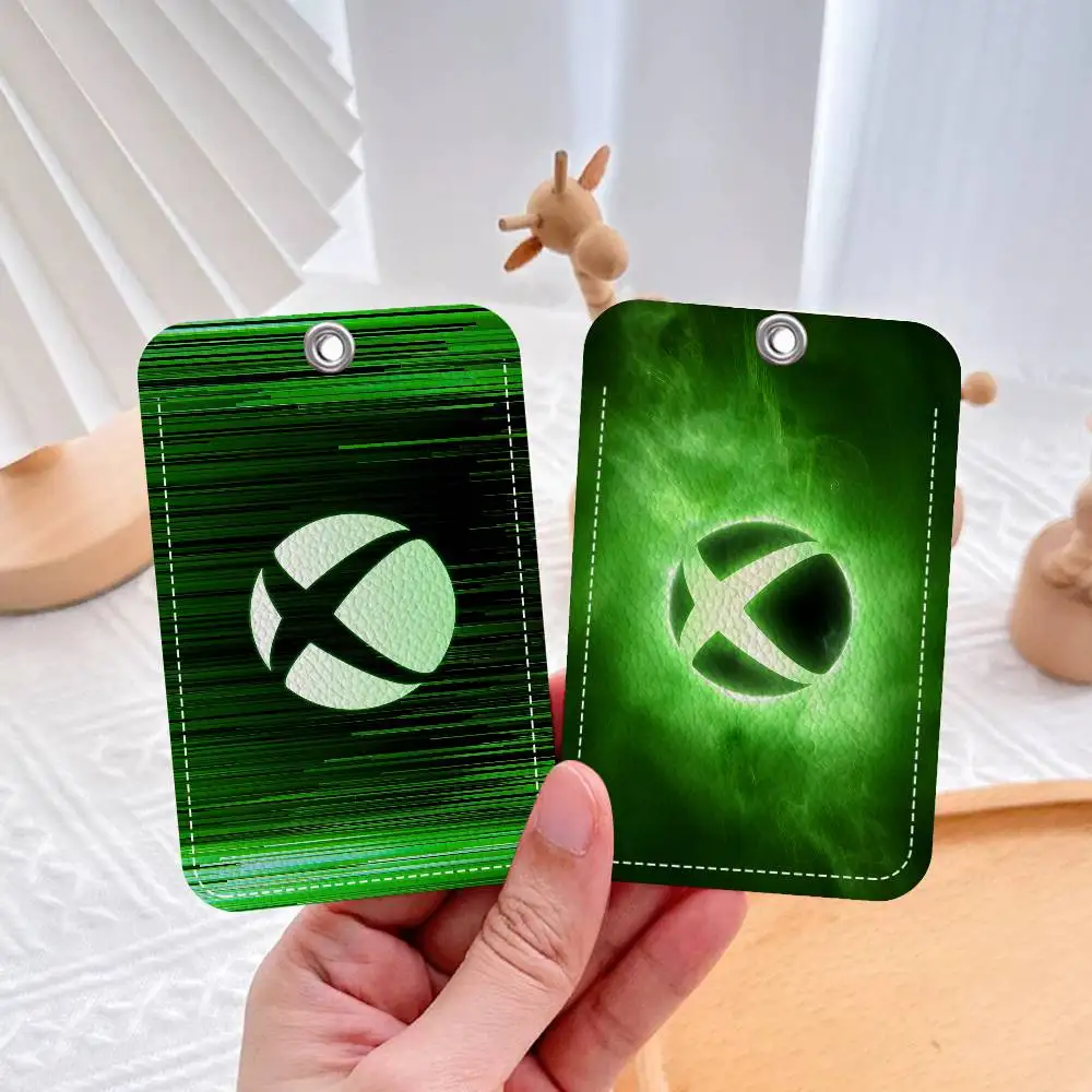 

Прохладный X-XBox Gamer в подарочном стиле, держатель для карт доступа из искусственной кожи с брелком — защита для руководителей для банковских карт, садов, чехла для автобусных карт
