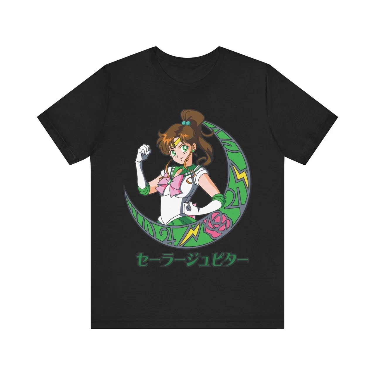 Camiseta de Verano 2026 de Algodón, Informal y Cómoda, con Diseño de Anime Sailor Moon Sailor Jupiter, para Hombre