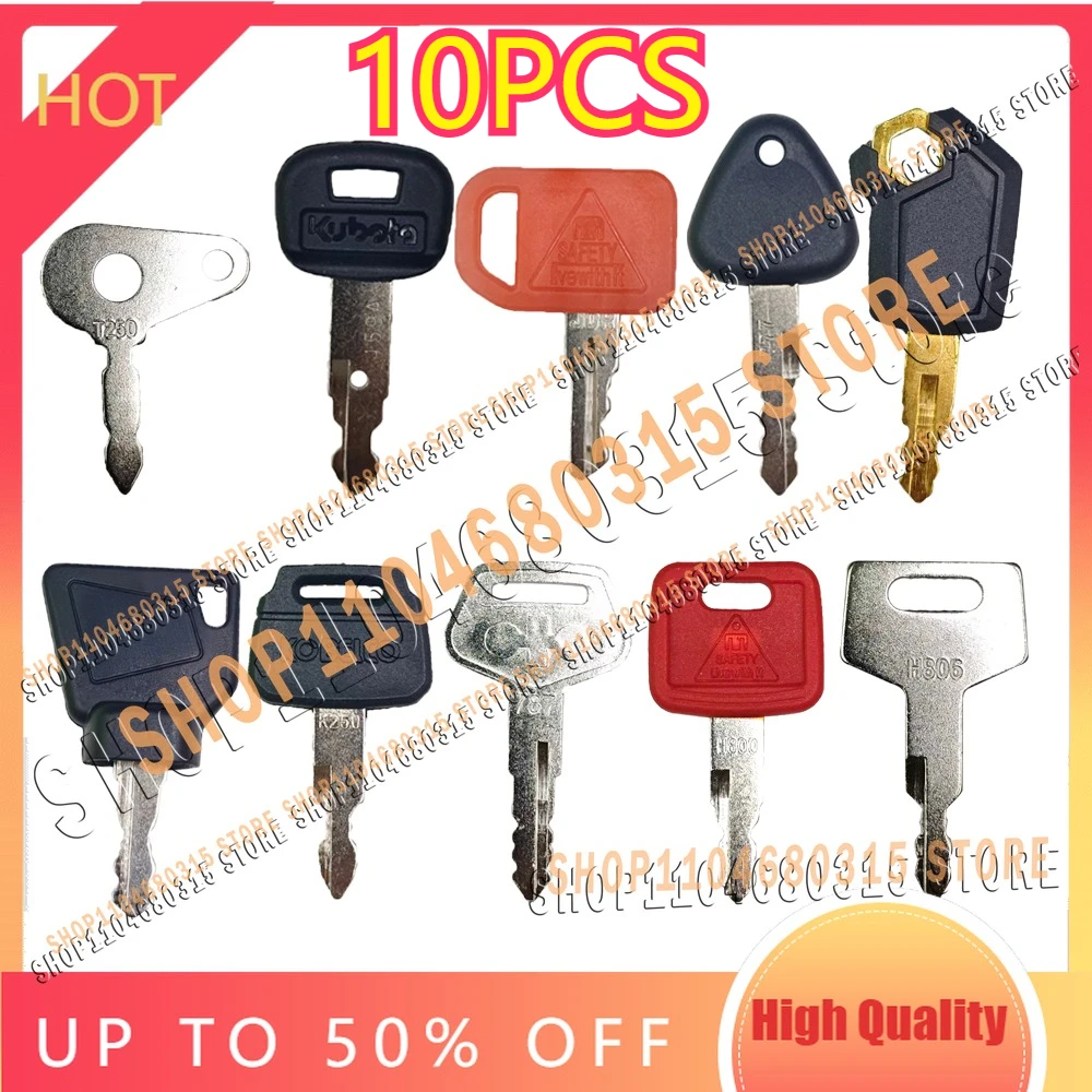 

Новый набор из 10 ключей зажигания для сельскохозяйственной техники: экскаваторов, самосвалов, бульдозеров, катков