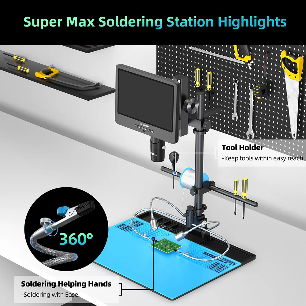 Andonstar AD249SM-Max 2000X HDMI Digital Microscope 2000X 10.1\