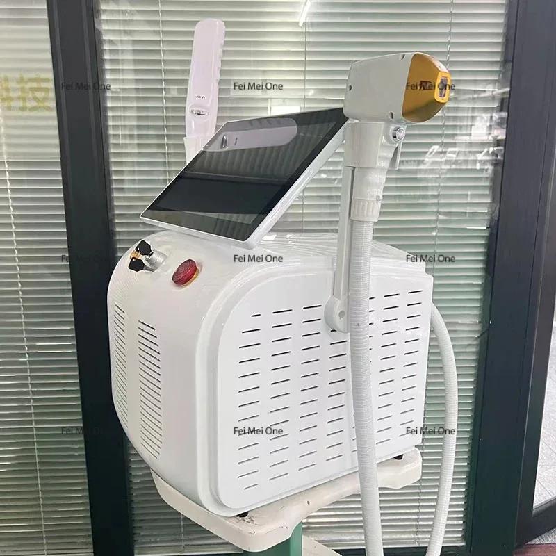 

Новейший 2в1 сопрано-титановый лед платиновый диод 755 808 1064 нм 3 длины волны лазер ND: YAG машина безболезненная машина для удаления волос