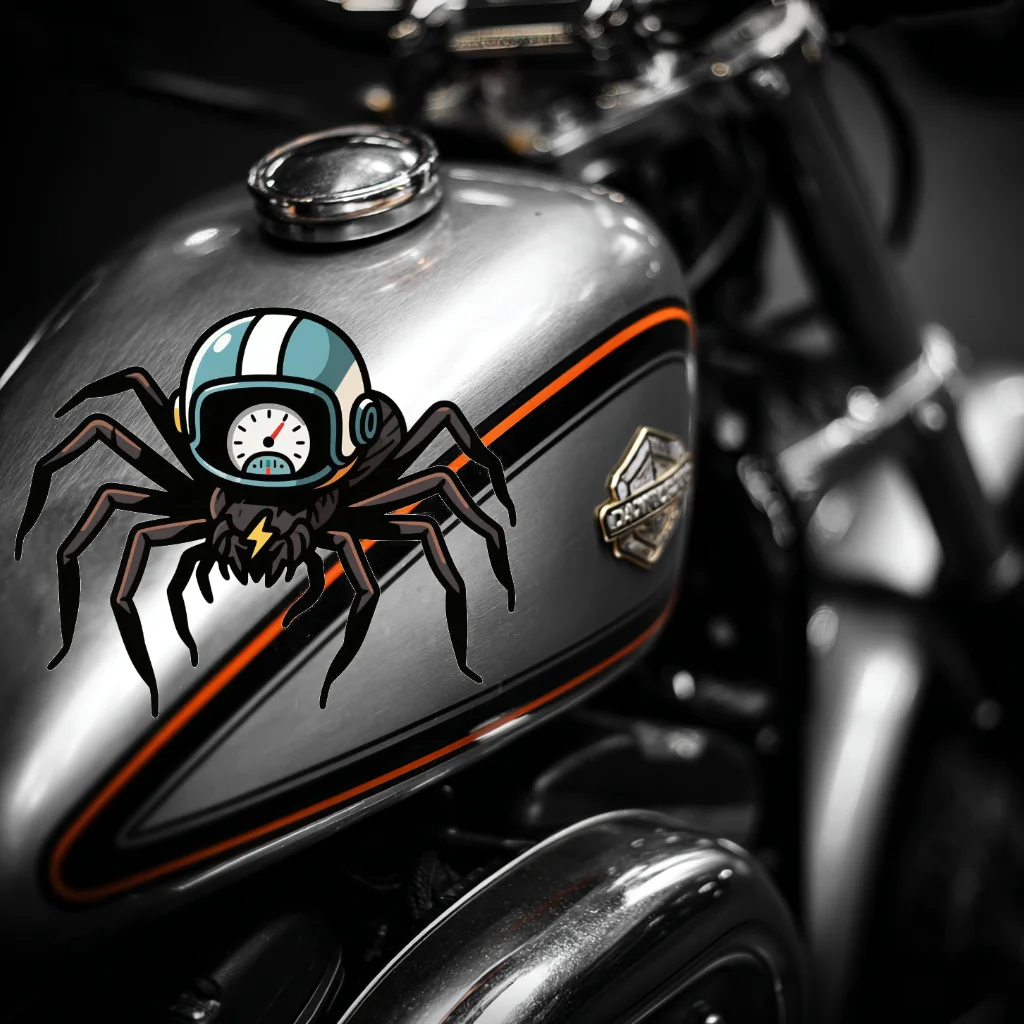 

10 шт.-наклейки на Хэллоуин, готический террор, черный паук, хэви-метал в стиле панк, самоклеящиеся наклейки для автомобилей, грузовиков, ноутбуков,