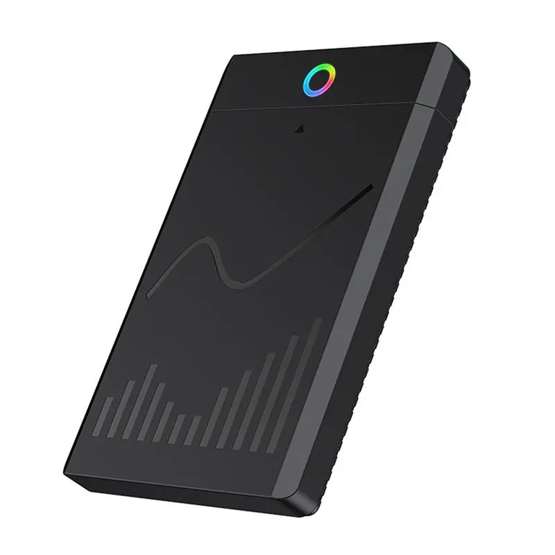 AC57-2.5-Inch Tool-Free SSD Enclosure Laptop External Solid State Drive Box RGB For Storage Expansion