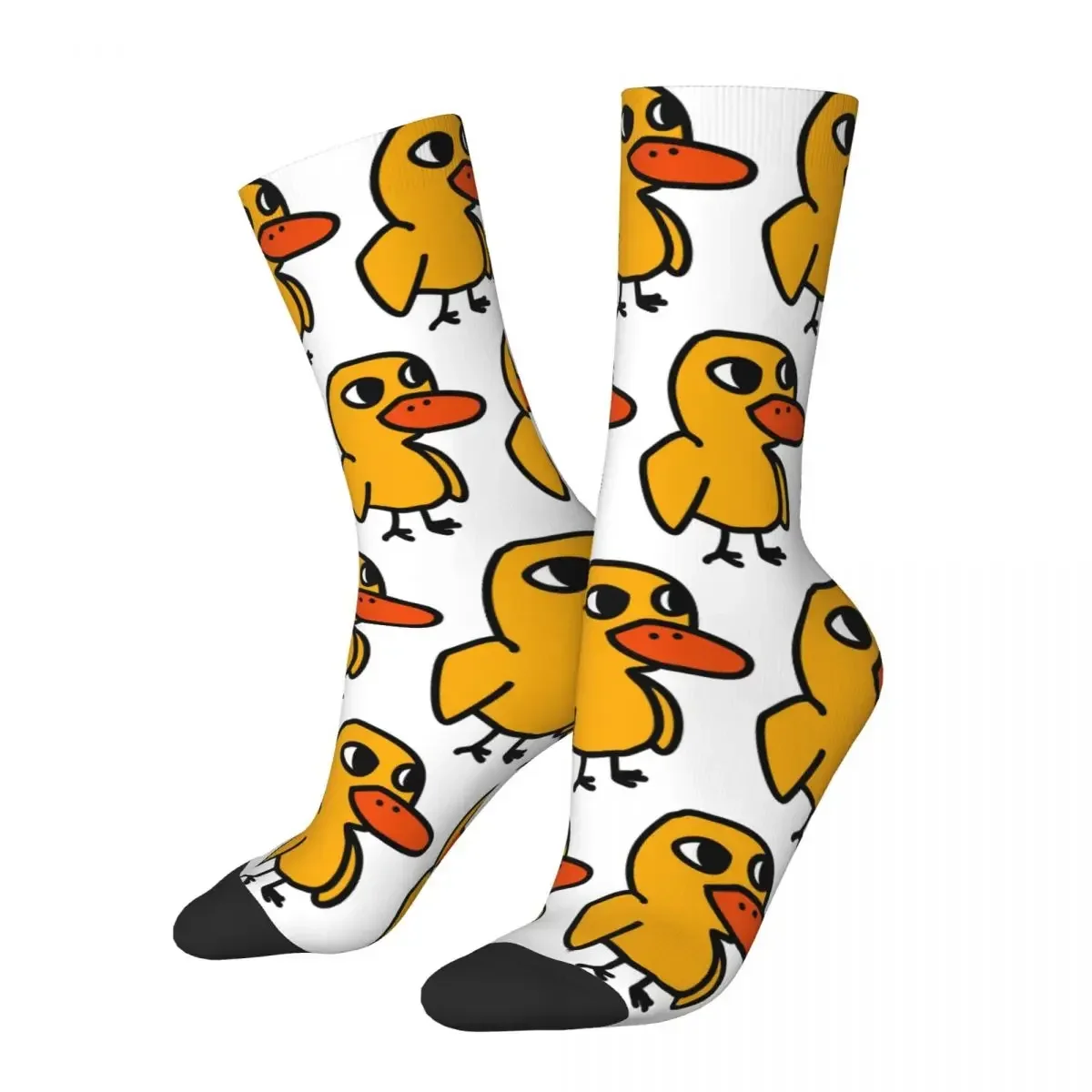 Duck Song Socks Harajuku Sweat Absorbing Stockings All Season Long Socks Accessories for Unisex Birthday Present