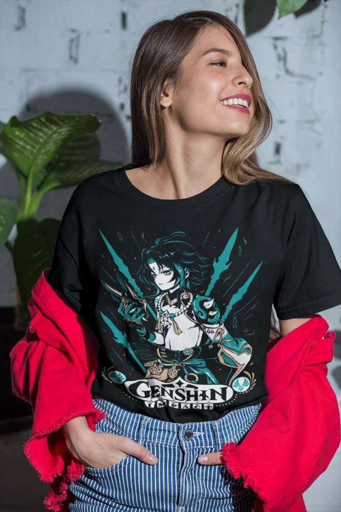 Xiao Genshin Impact T-shirt Anime Manga Shirt T-shirt