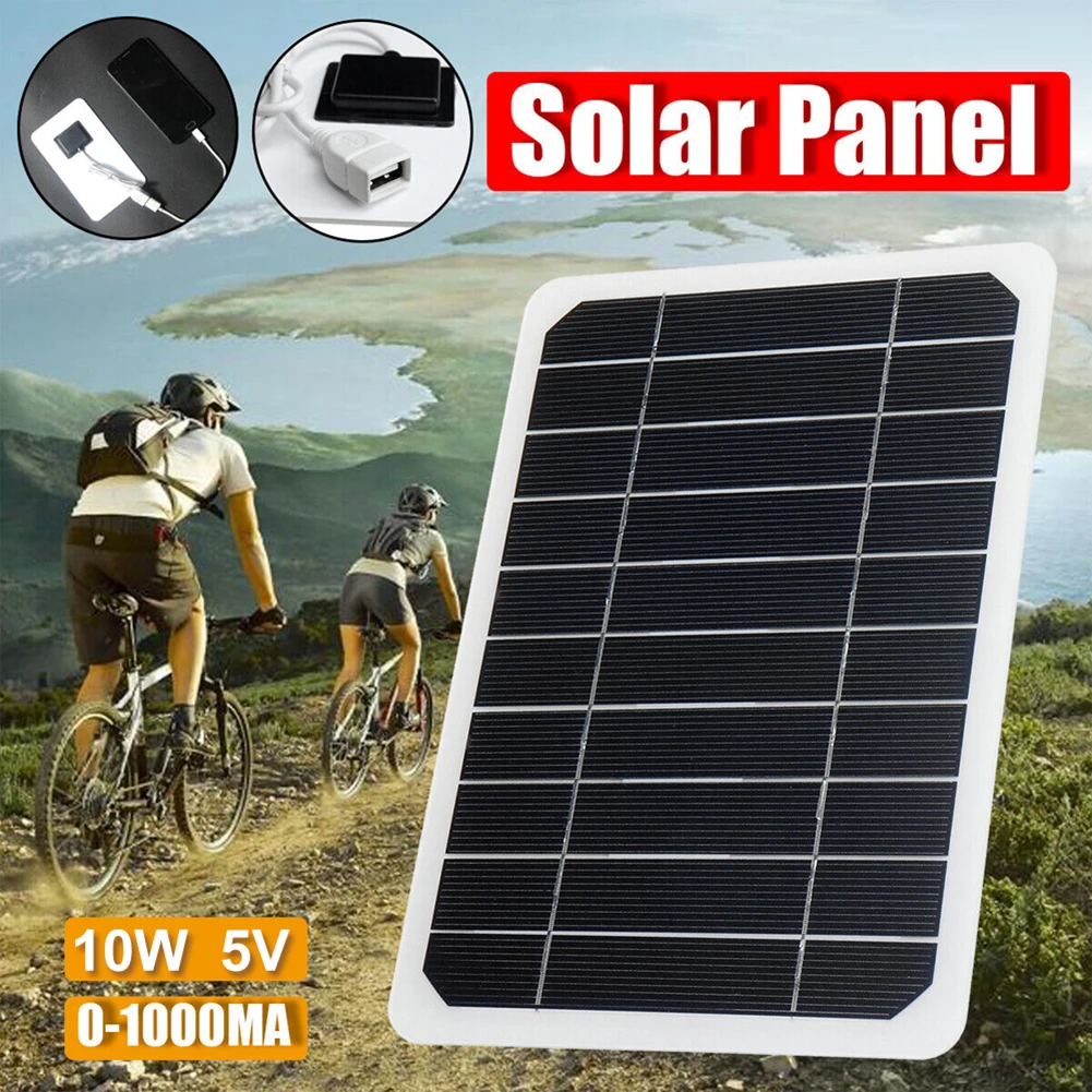 Areas Without Electricity Portable Solar Charger 5V 10W Solar Panel Compact Design Good Quality High Conversion Rate