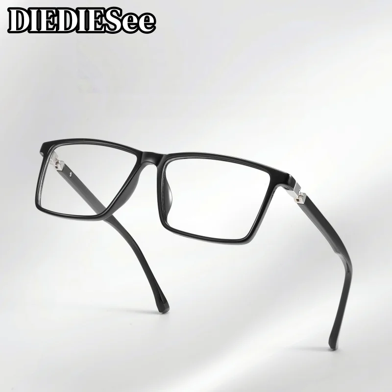 Ultra Light TR Material Eyeglass Frame Fashionable Integrated Nose Support Glasses Anti Blue Light Flat Glasses For Men F26