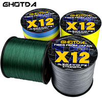 GHOTDA 100M Fishing Line X12 X9 X8 Threads Super Strong Braided Wire Multifilament Pe Fish Line 0.8#-8.0# Ocean Sea Angeln