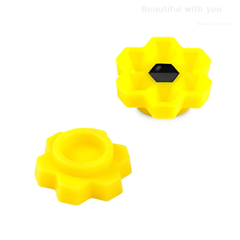 New100PCS كاذبة رمش تمديد تزهر كوب حامل الصمغ العسل على شكل الرموش اكسسوارات جلدة لوازم #3