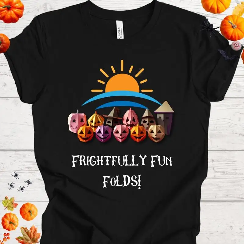 

Cute And Spooky Halloween T Shirt With Origami Paper Cut Inspired Heads For The Creative Souls Festive Celebrations