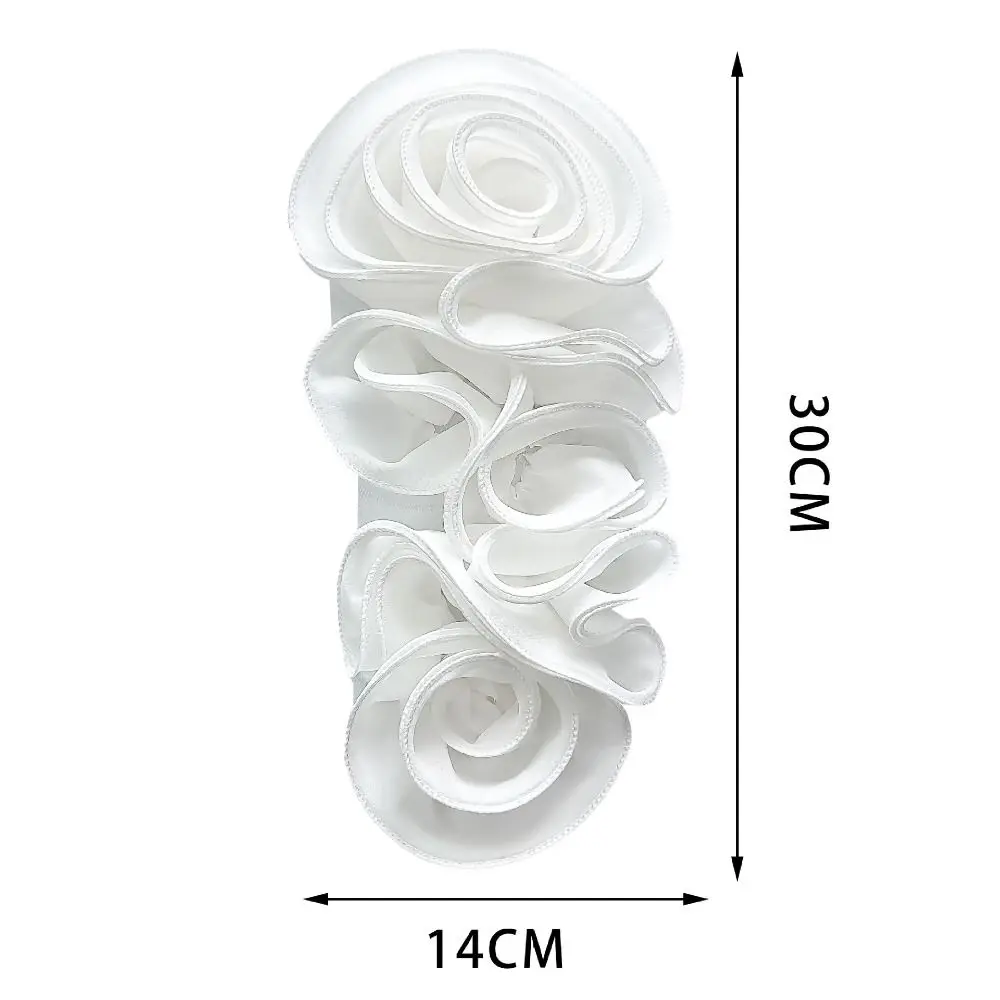 2024 diy 3d decoração floral dobrado decoração de casamento artesanal flor remendo vestido acessórios costura applique peito flor