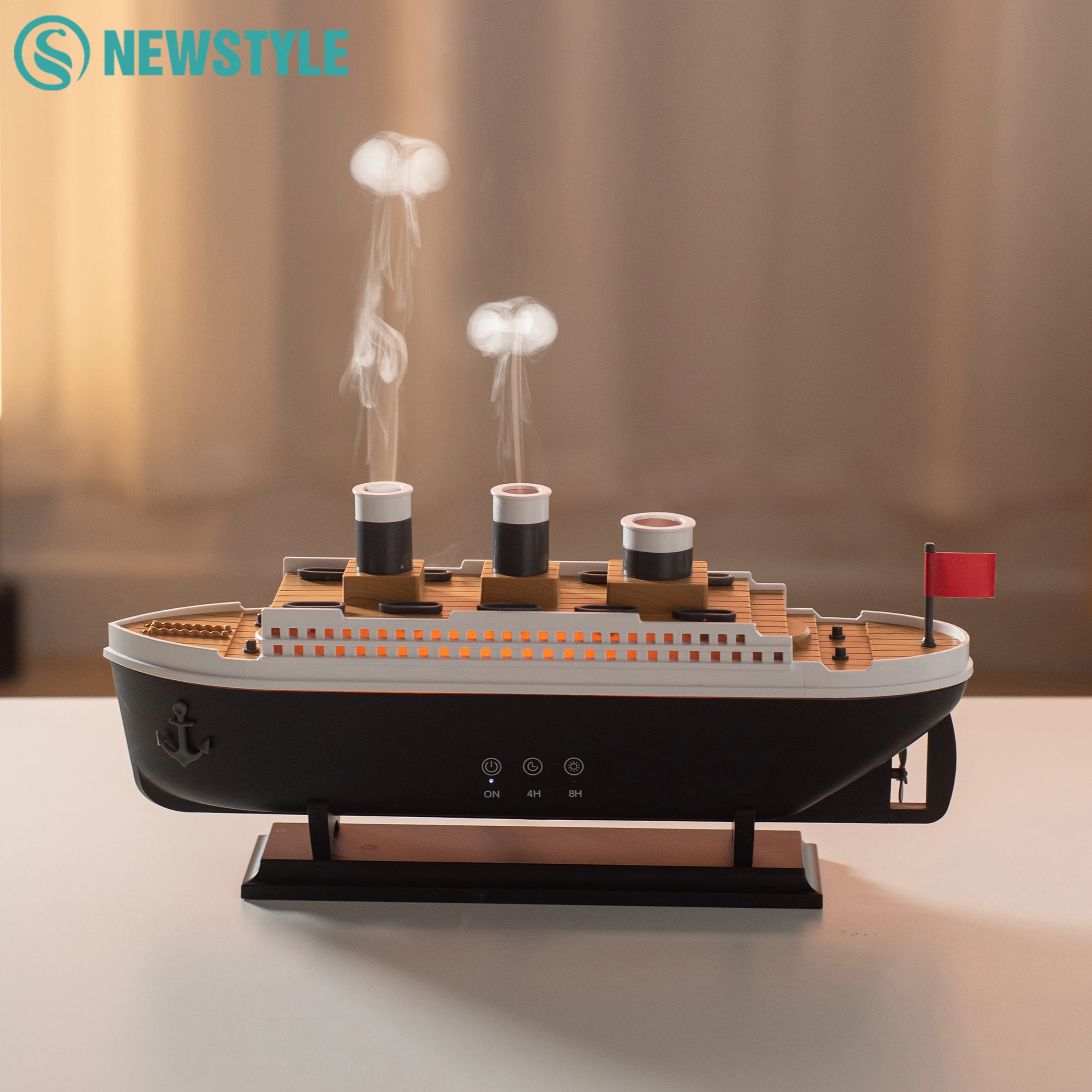 

Модель корабля, аромадиффузор, медузный туман, увлажнитель воздуха, вилка ЕС, США, беспроводной ароматический диффузор эфирных масел, ночные огни окружающего освещения