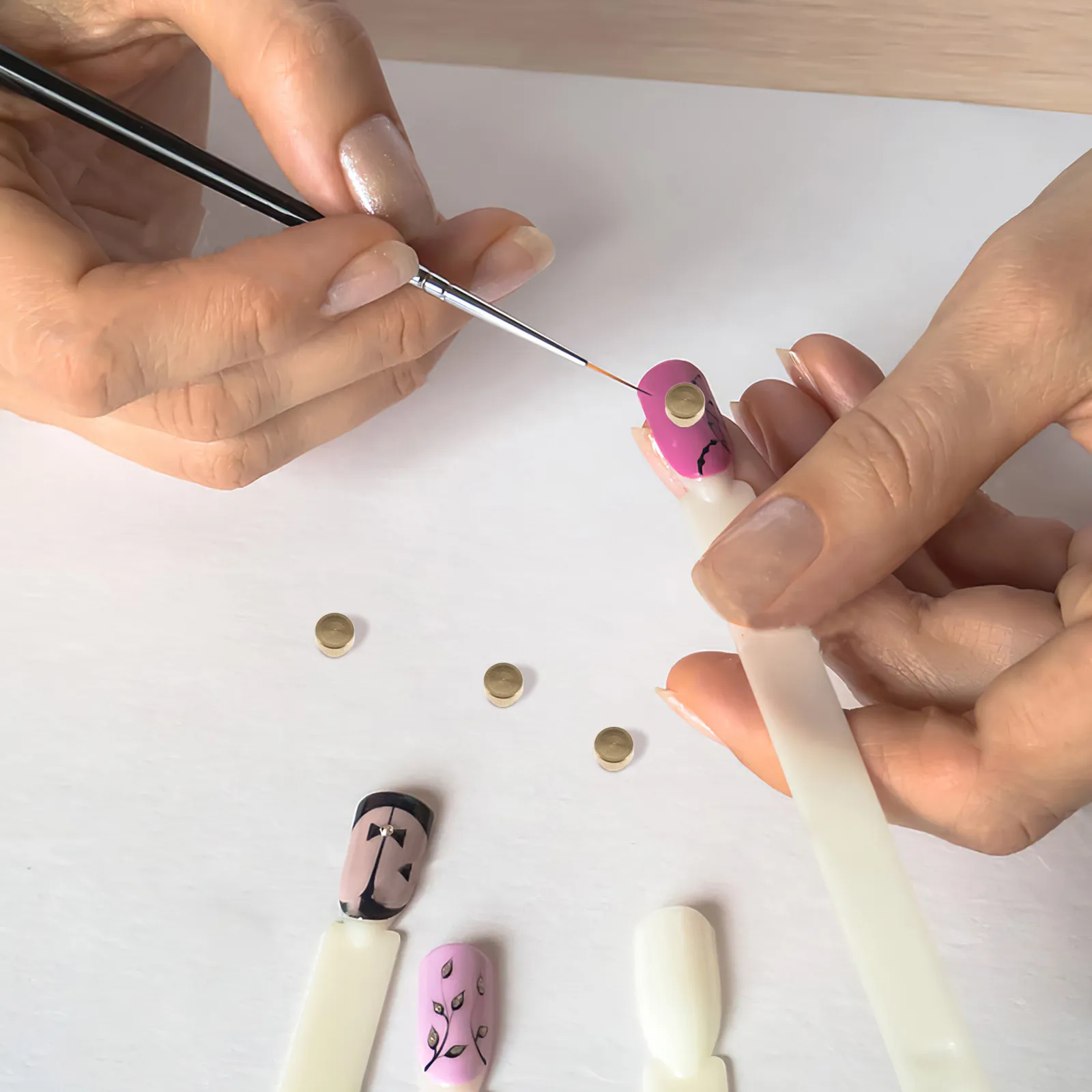 

20 шт. металлических вращающихся элементов для дизайна ногтей, высокоскоростной вращающийся вал, универсальный подшипник для DIY маникюра, декора ногтей, рукоделия, ювелирных изделий и аксессуаров