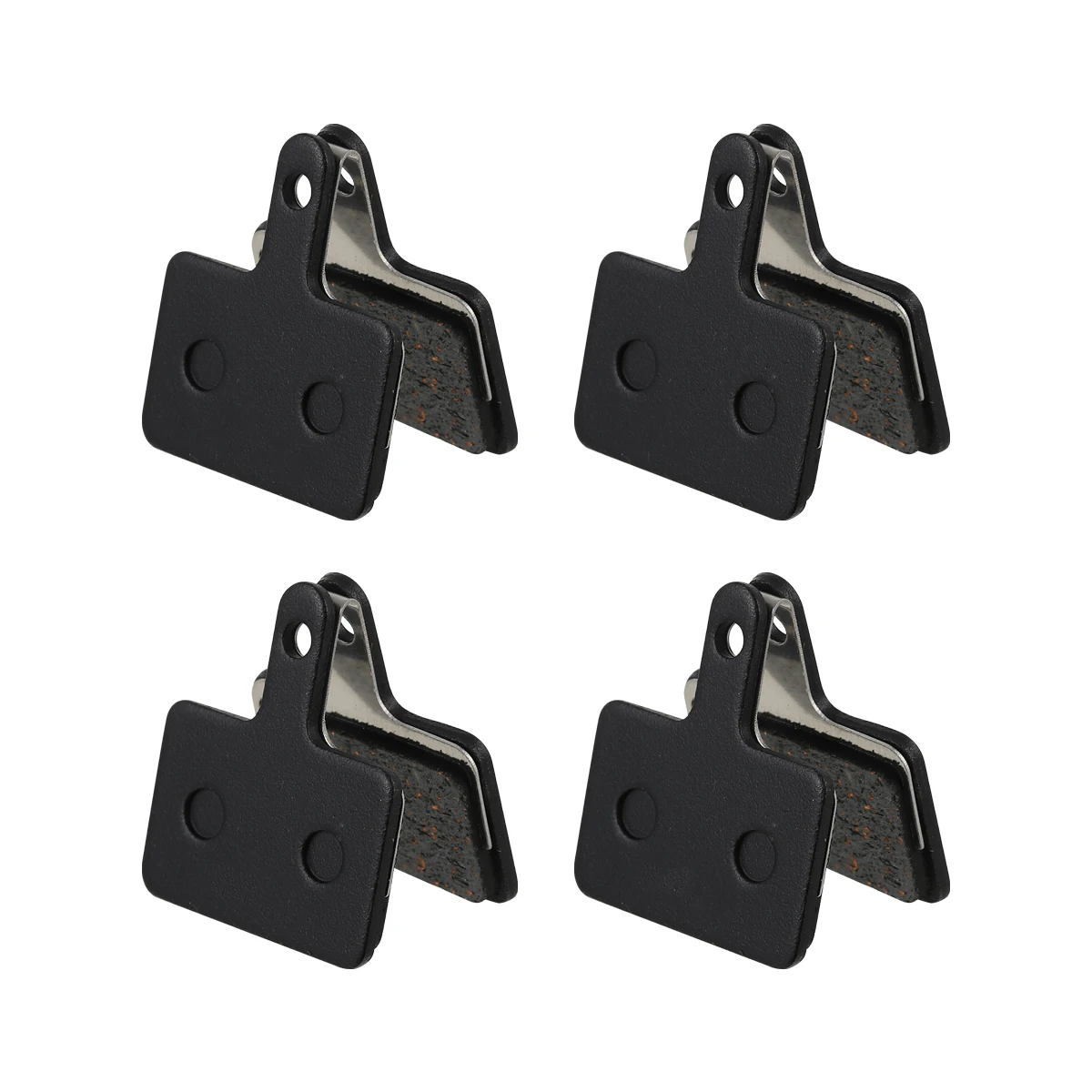 

4 Pairs Resin Bike Brake Pads High Performance Silent Disc Brakes Smooth Road Cycling Wear Resistant Long Service