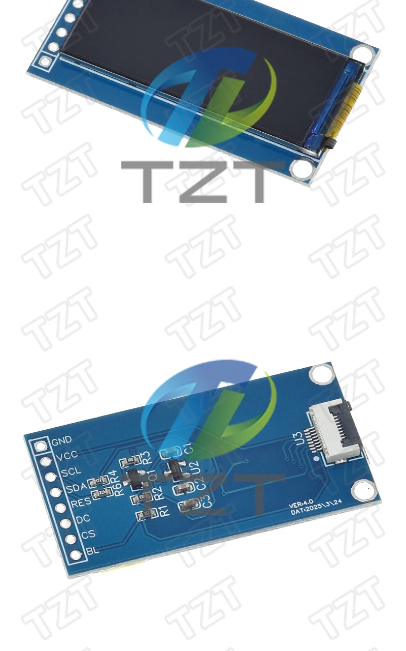 1/3 Stück 1,45 Zoll TFT LCD Bildschirm Display Modul GC9107 Kleiner Bildschirm 60*160 Modul LCD Vollbild SPI Farbbildschirm für Arduino – Detail 7