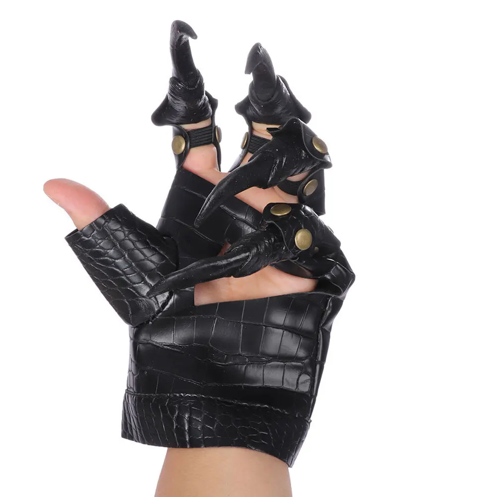 Guantes de garra de dragón, pelotas de mascarada duraderas negras, festivales de música, espectáculos de baile, accesorios de carnaval, guantes de Halloween aterradores, garra