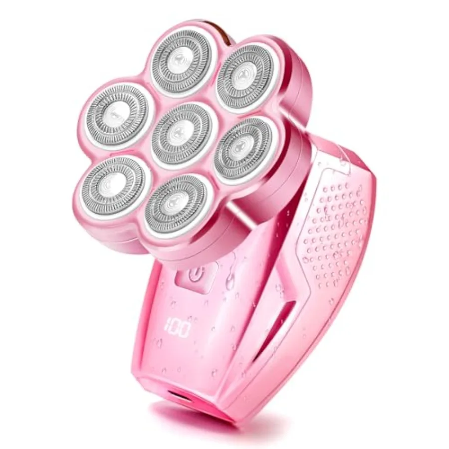 

Electric Razors for Women - 120min Cordless Painless Hair Remover with 7D Floating Head - Waterproof Wet Dry Women's Electric S
