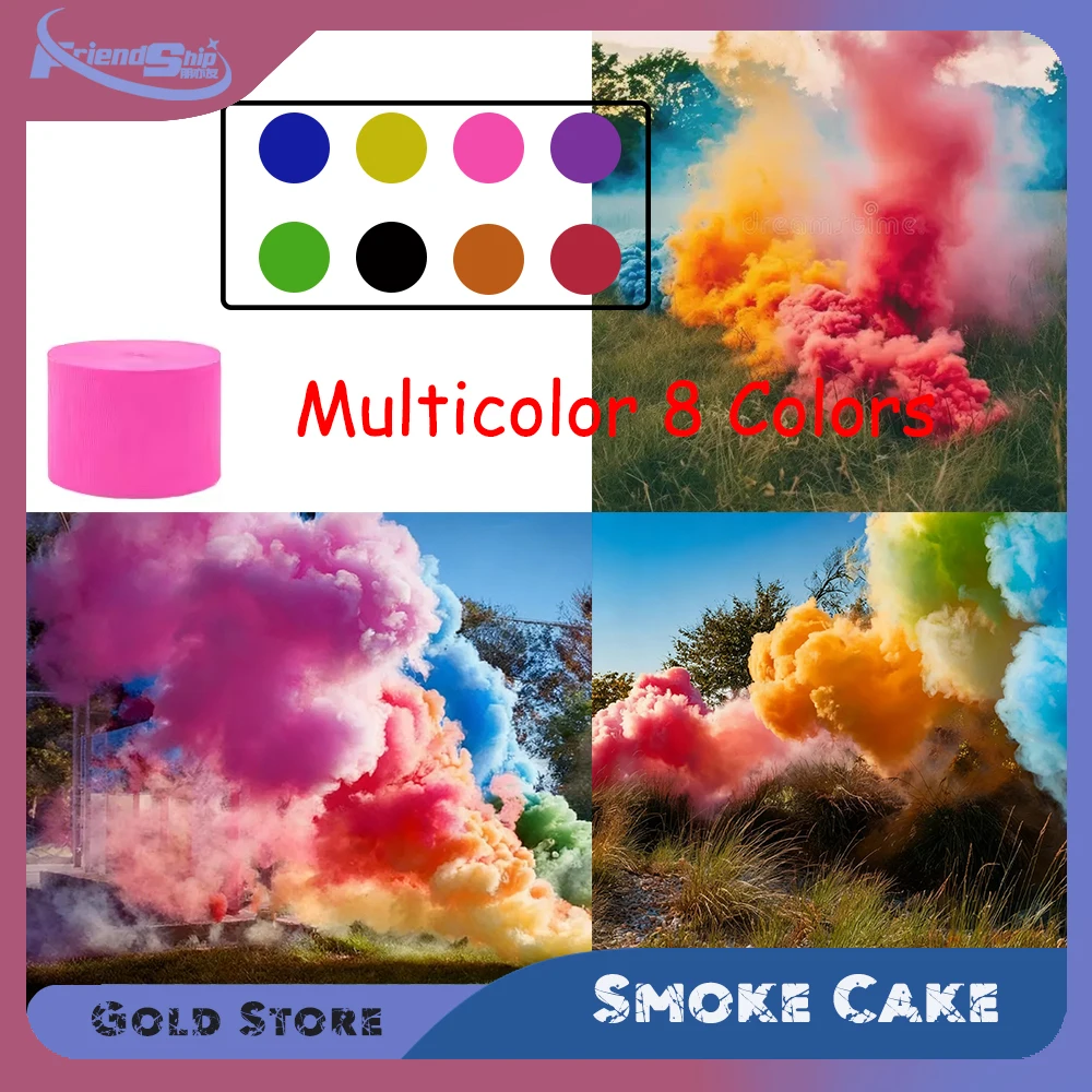 

Multiple Pieces 8Colors Smoke Pills Burning Portable Halloween Props Party Supplies Magic Stage Show Atmosphere Photography Aid