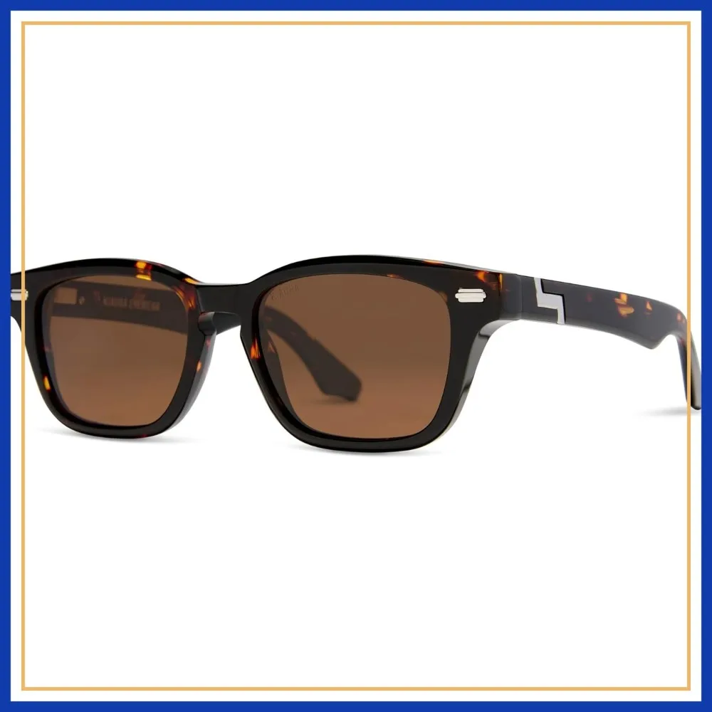 UV400 Polarized Sunglasses, Memory Acetate Frames, XL & Original Sizes