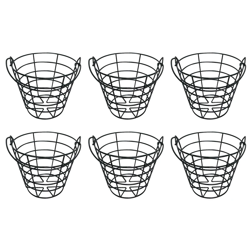 

6X Practice Golf Balls Container Basket With Handle Storage Box Hold Up To 50 PCS Golf Balls