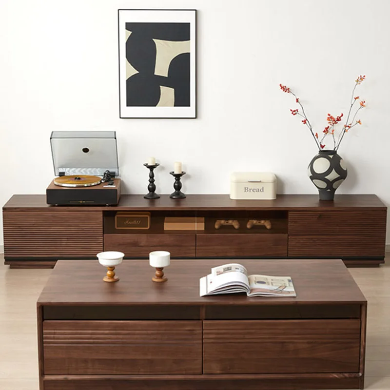 Mid Century Luxury Tv Cabinet Wabi Sabi Design Vintage Tv Stand Premium Classic Meuble Télé Moderne De Luxe Tv Furniture