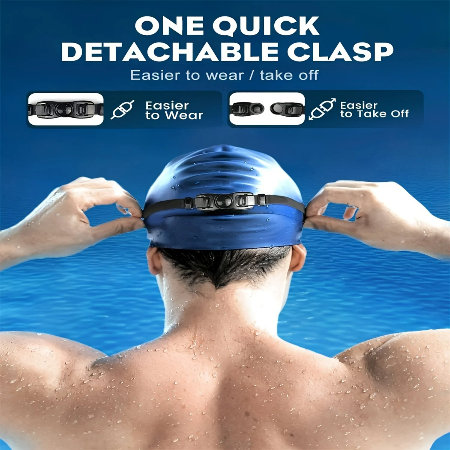 Swim Goggles 2 Pack, Anti-Fog UV Protection No Leak 180° Wide View Clear Vision Swimming Goggles for Adult Men Women Kids, Soft Silicone Pool Swim Accessories view 6