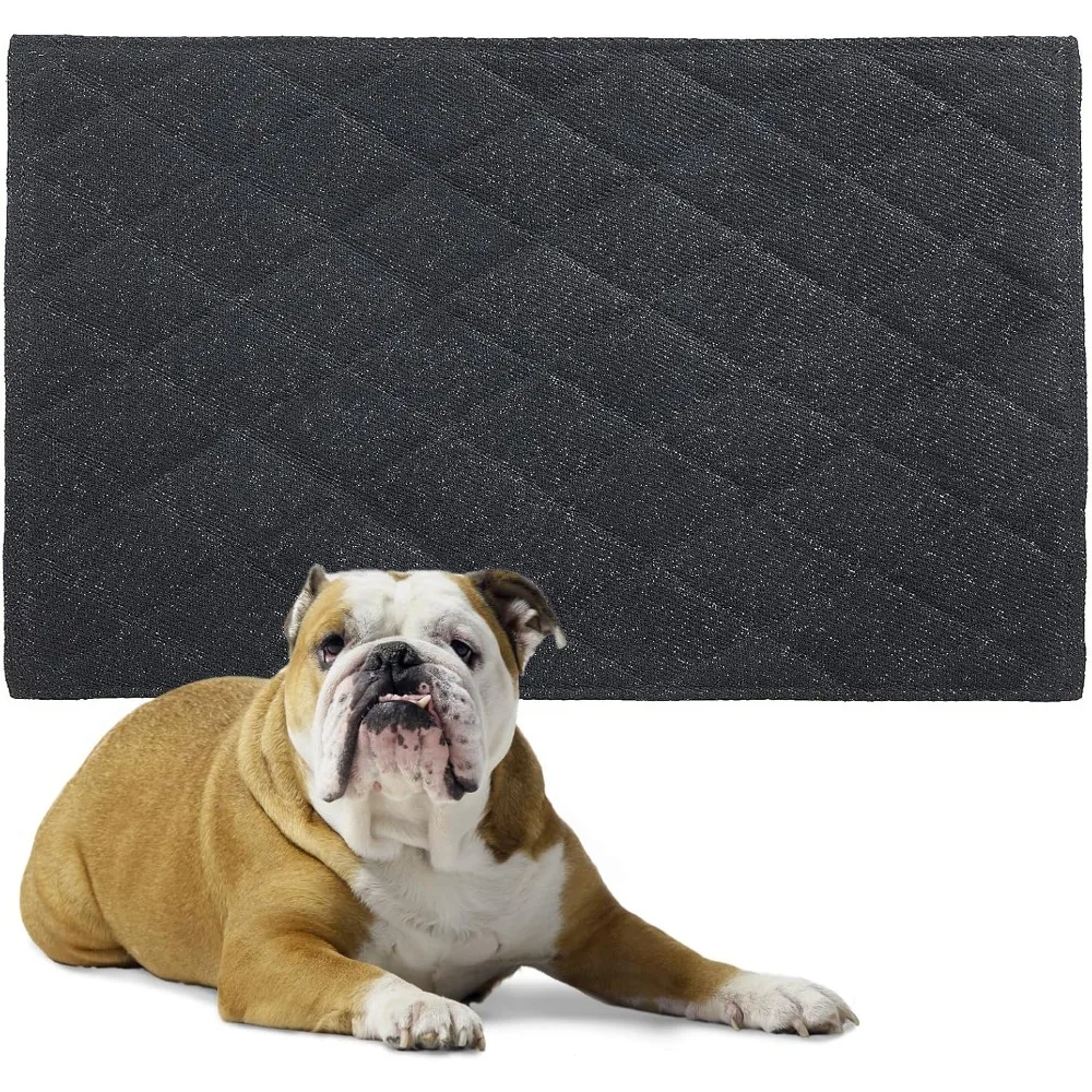 

Chew Proof Dog Crate Pad Mat, 28"x41" Indestructible Kennel Pad for Aggressive Chewers, Durable and Water Resistant Teething Pu