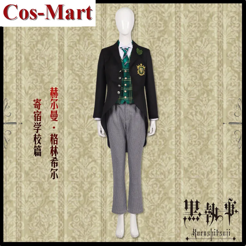 Cos-Mart Hot Anime Black Butler Cosplay Costume Boarding School Uniforms Unisex Activity Party Role Play Clothing Custom-Make