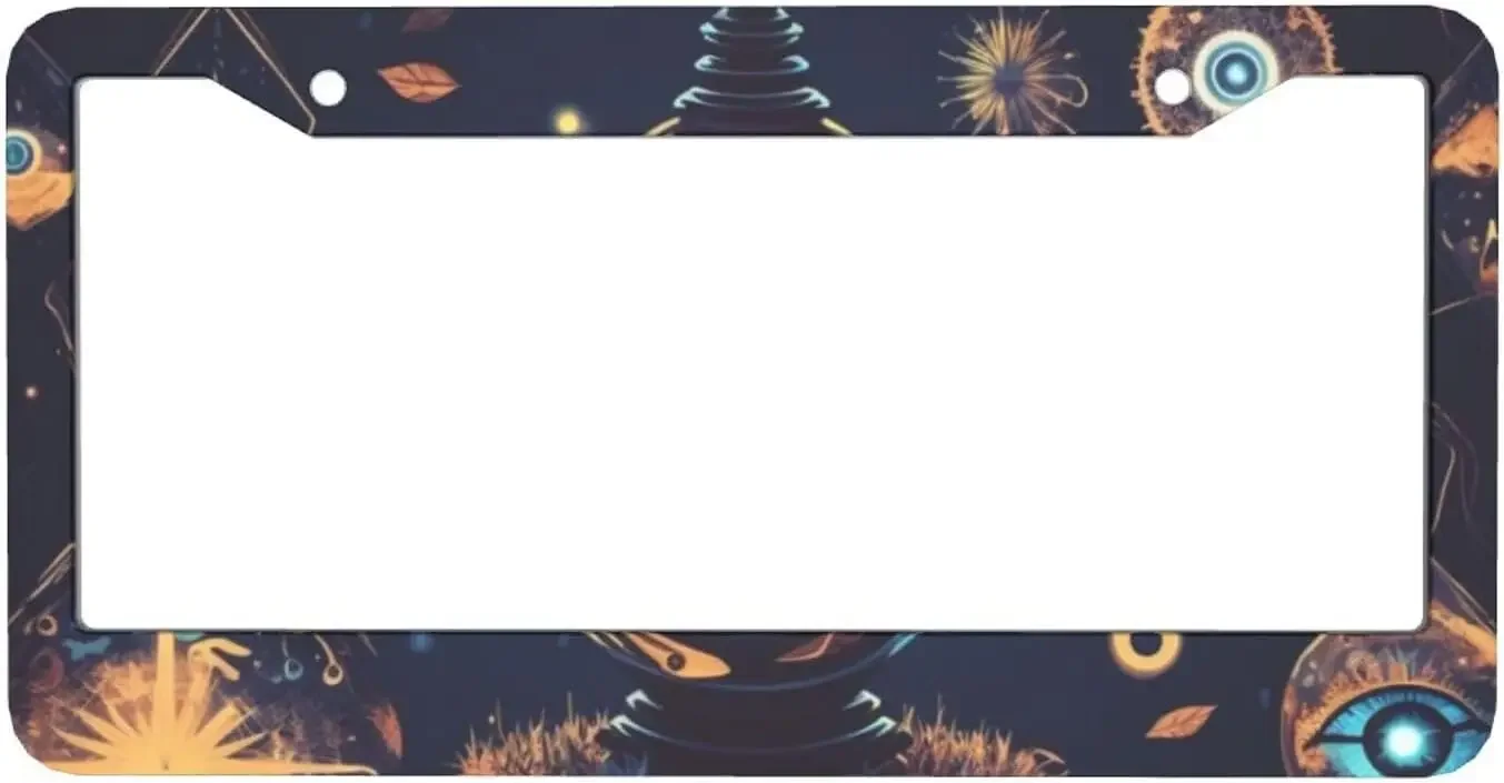 

Рамка номерного знака Автомобильный держатель бирки с двумя отверстиями Волшебные глаза Бутылка Автомобильная бирка Рамка для женщин и мужчин Стандарт автомобилей США