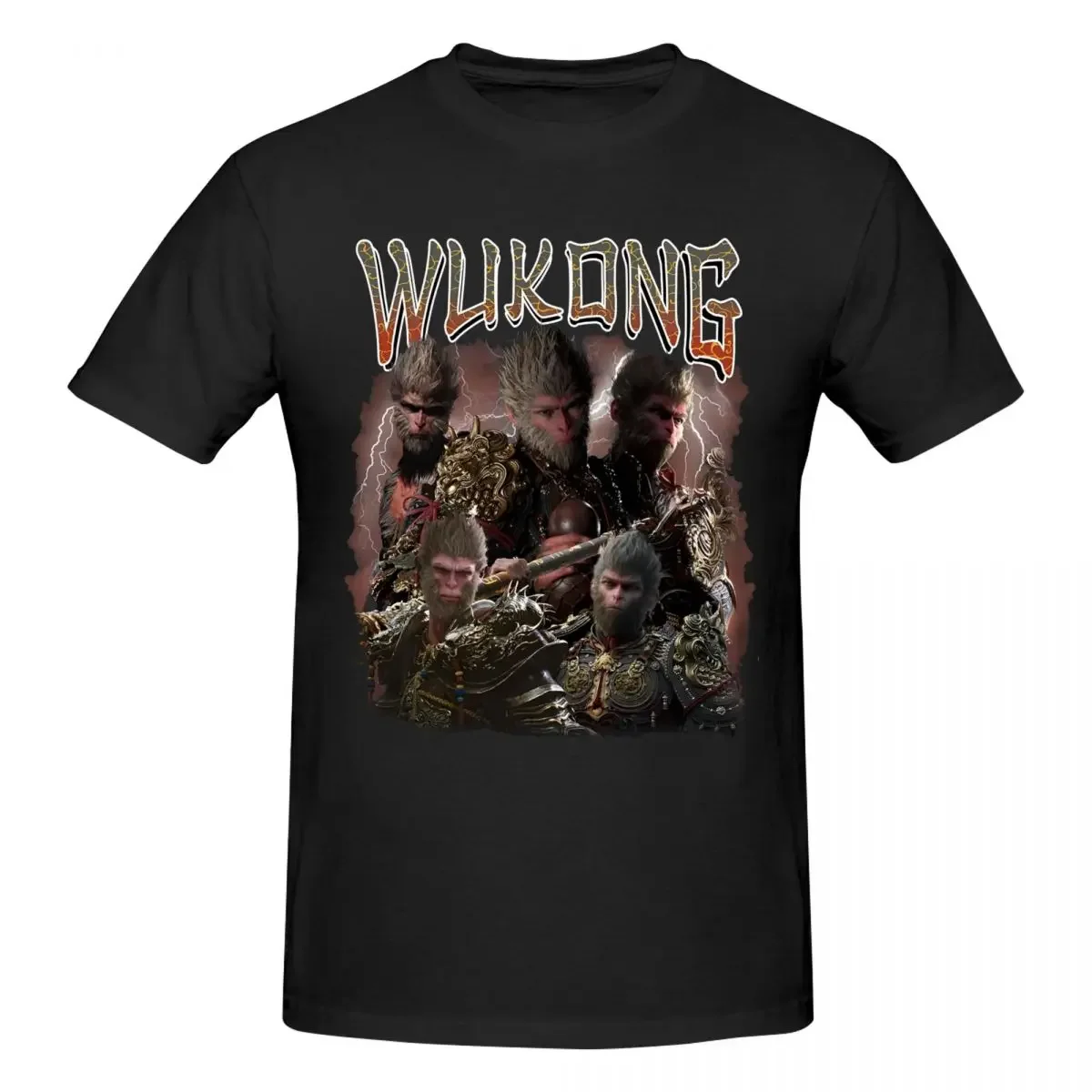 Black Myth Wukong Monkey King Graphic T Shirts for Men Hot Online Game Tees Accessories Mythology Game T-shirt Printed Tops